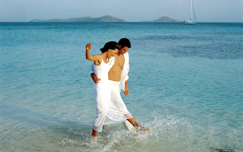 Couple Walking in Water