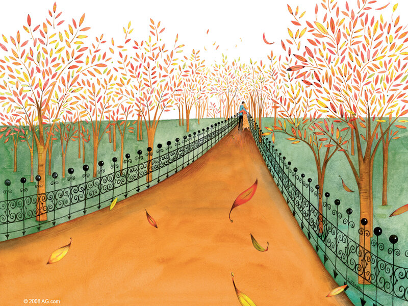 Couple Walking on Path
