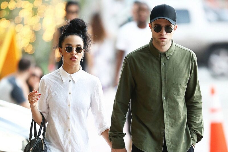 Couple walking on street