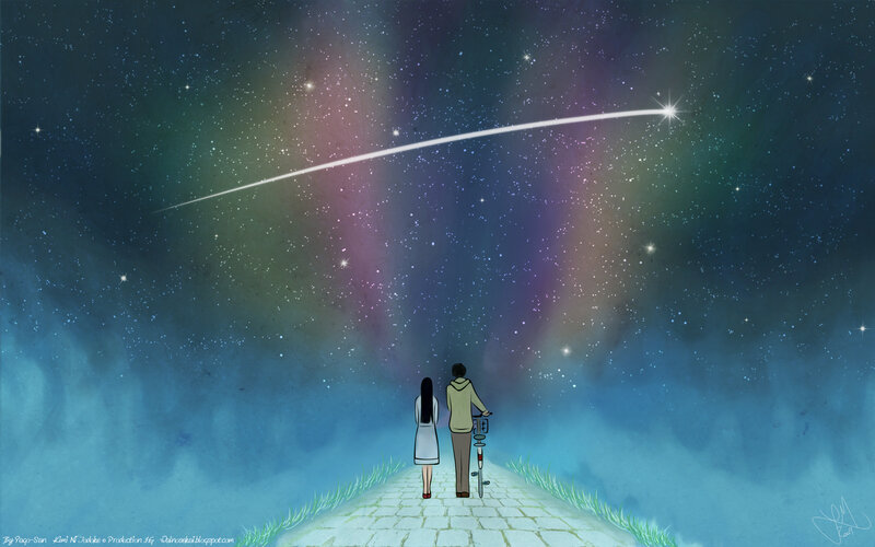 Couple Watching Meteor