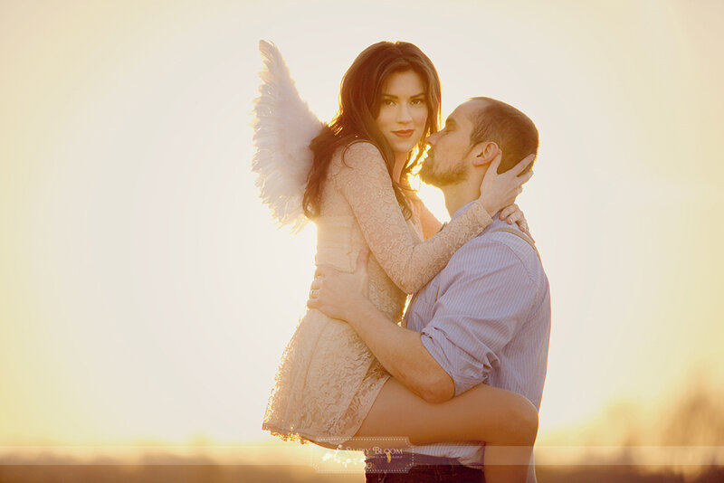 Couple with Angel Wings — White, Romantic