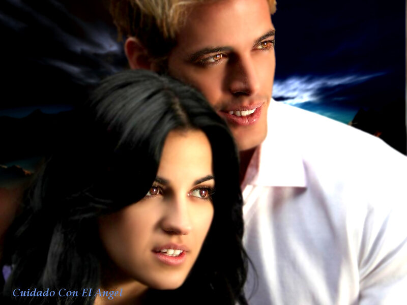 Couple with angelic theme