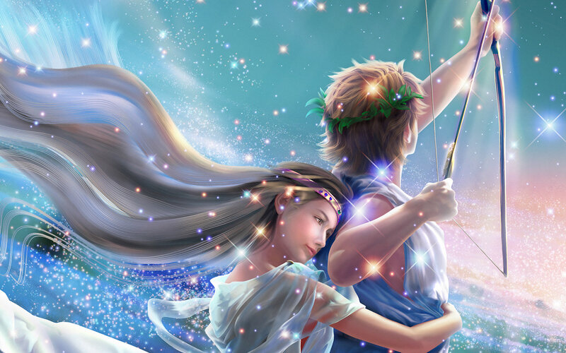 Couple with Bow and Arrow
