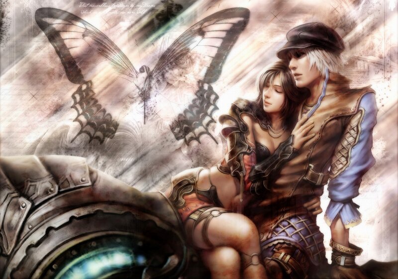 Couple with Butterfly