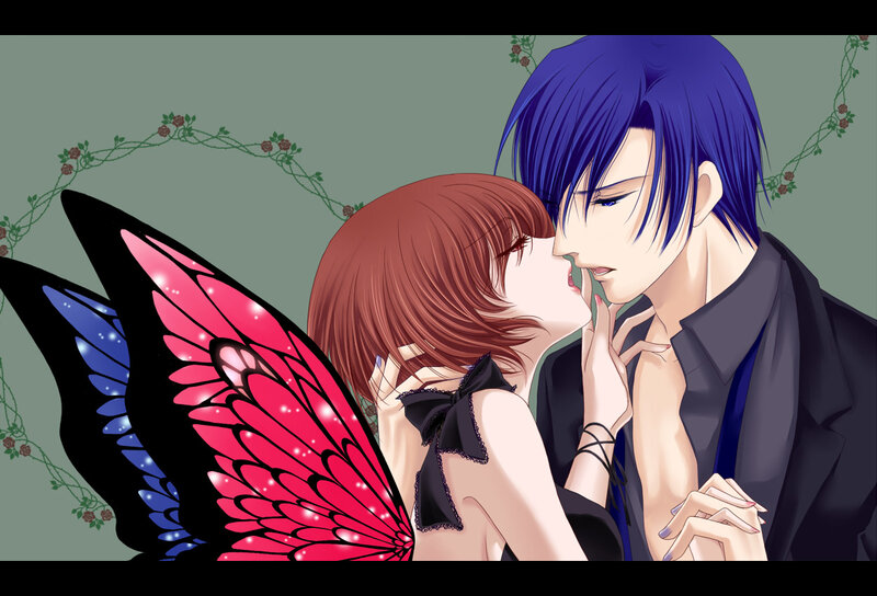 couple with butterfly wings