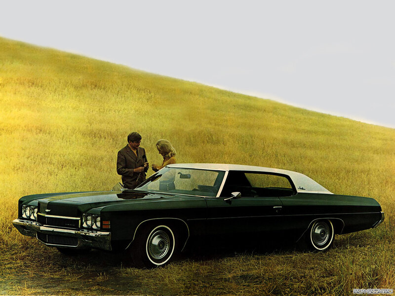 Couple with Classic Car — Black
