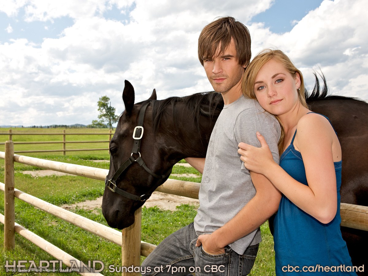 couple with horse at farm