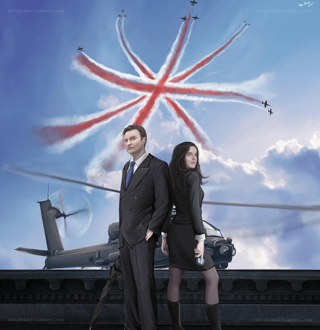 Couple with jet display