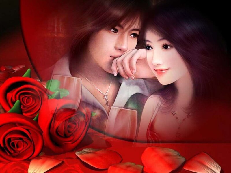 Couple with Roses
