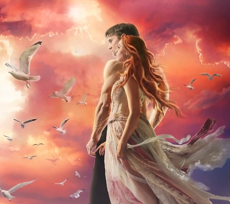 Couple with Seagulls
