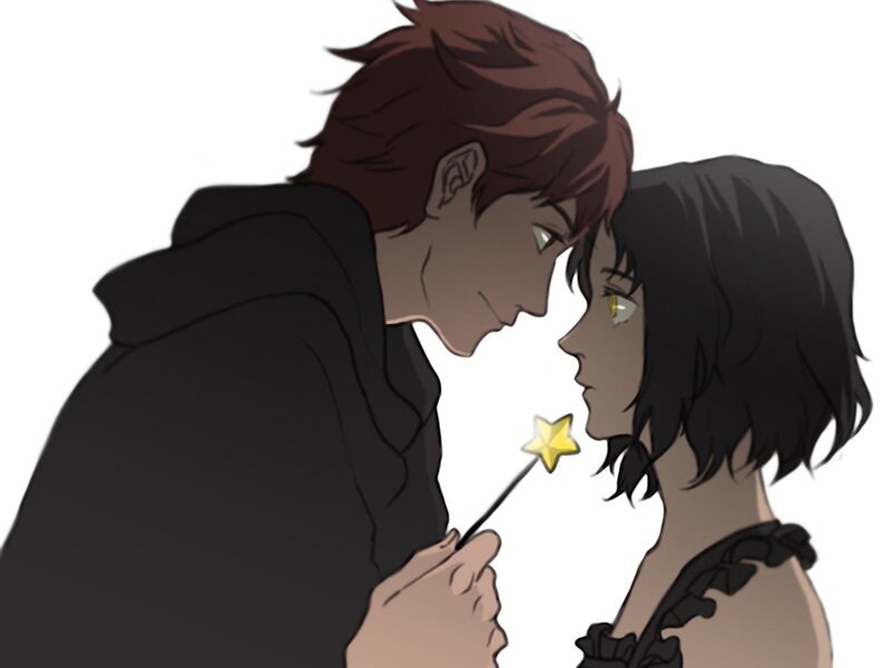 couple with star wand
