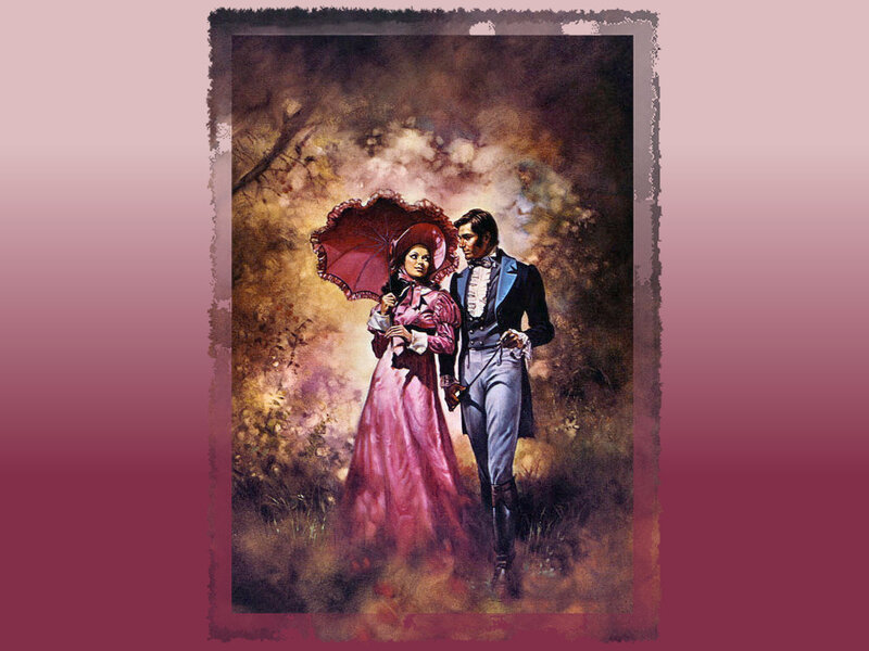 Couple with Umbrella — Pink