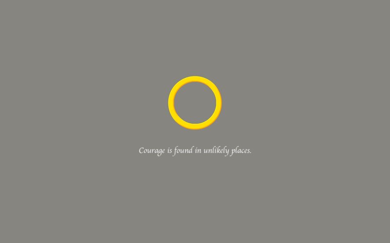 Courage in unlikely places