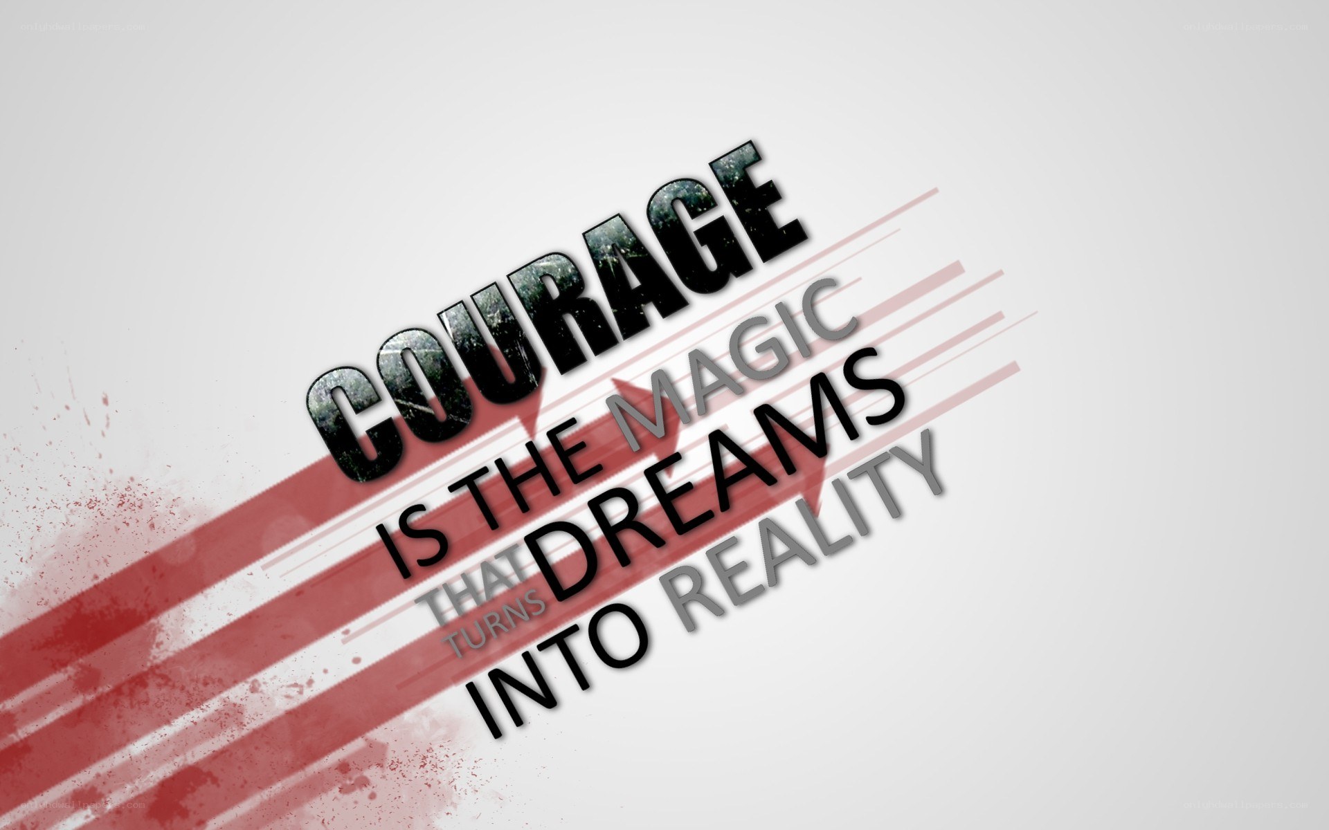 courage turns dreams into reality