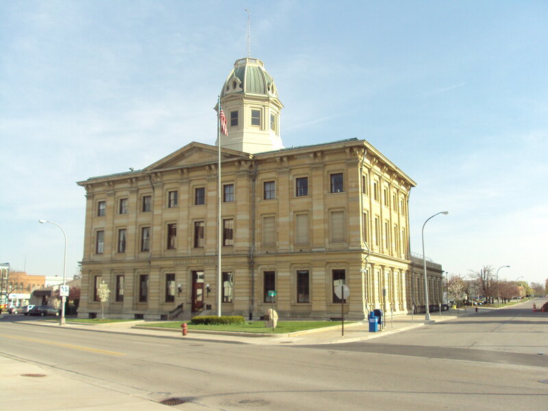 Courthouse with Dome — Beige