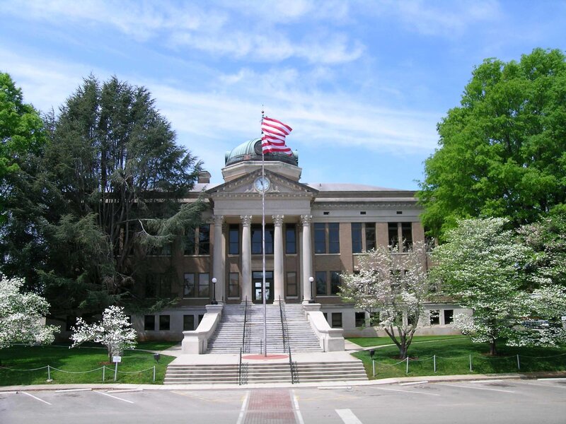 Courthouse with Flag