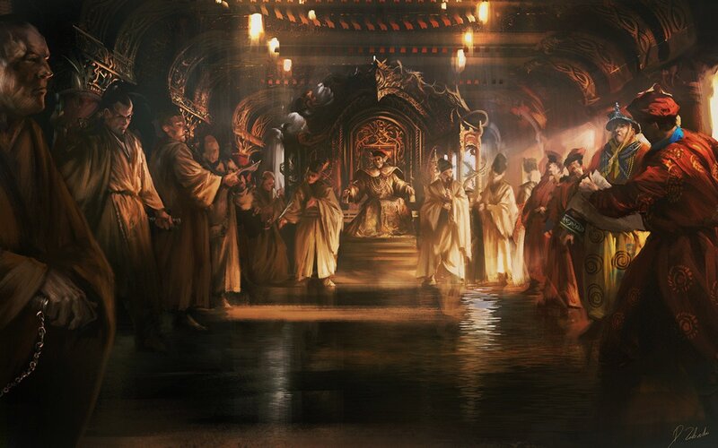 Courtroom with King on Throne