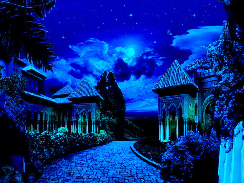 Courtyard at Night