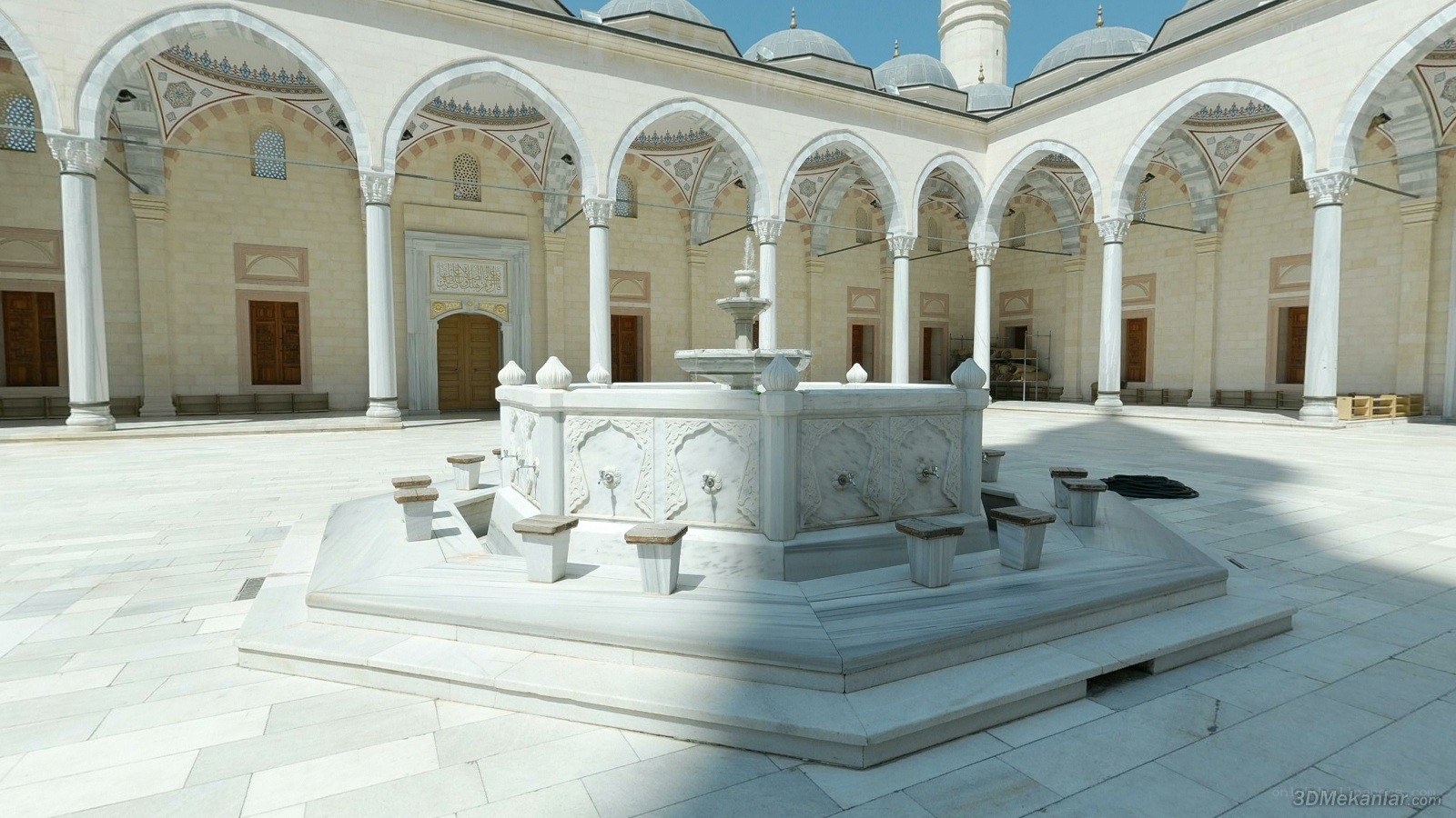 Courtyard fountain at a mosque