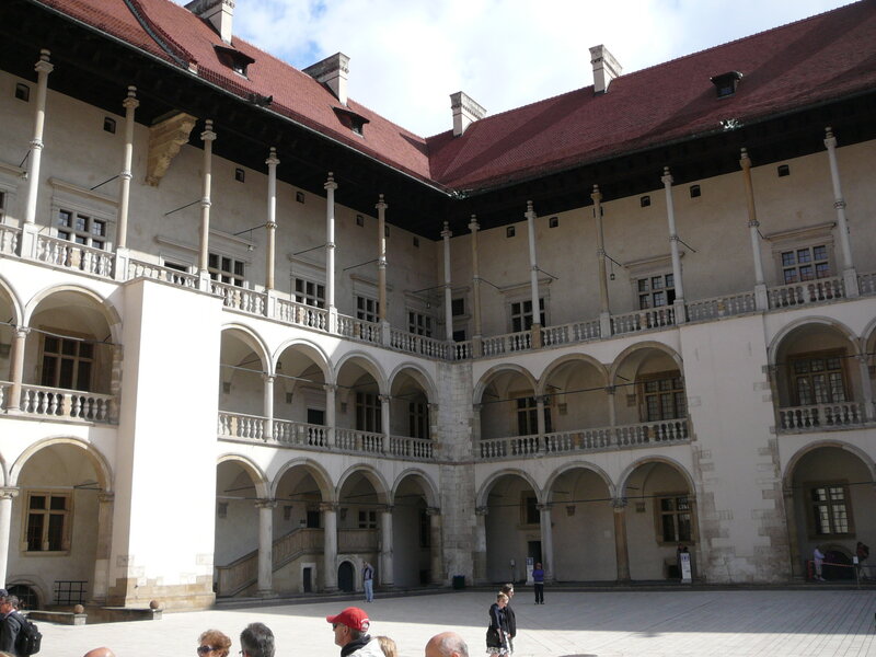 Courtyard of a Castle — White