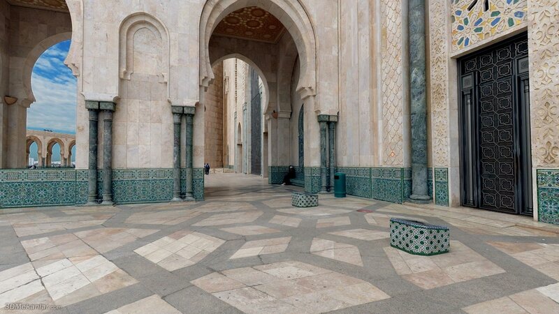 Courtyard of a grand mosque