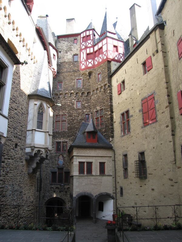 Courtyard of a historic castle