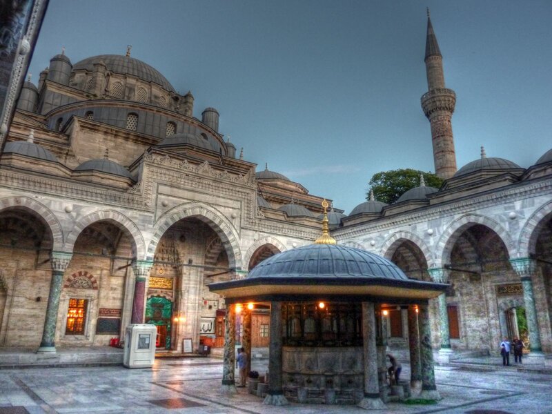 Courtyard of a historic mosque