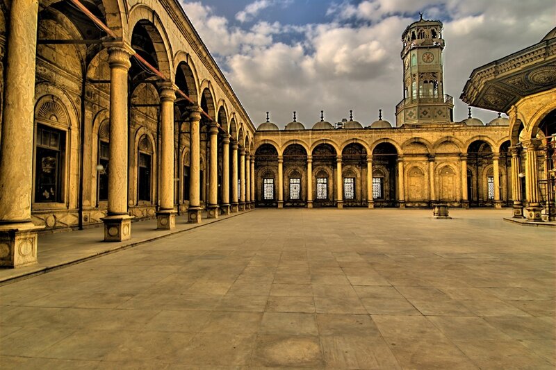 Courtyard of a historic mosque