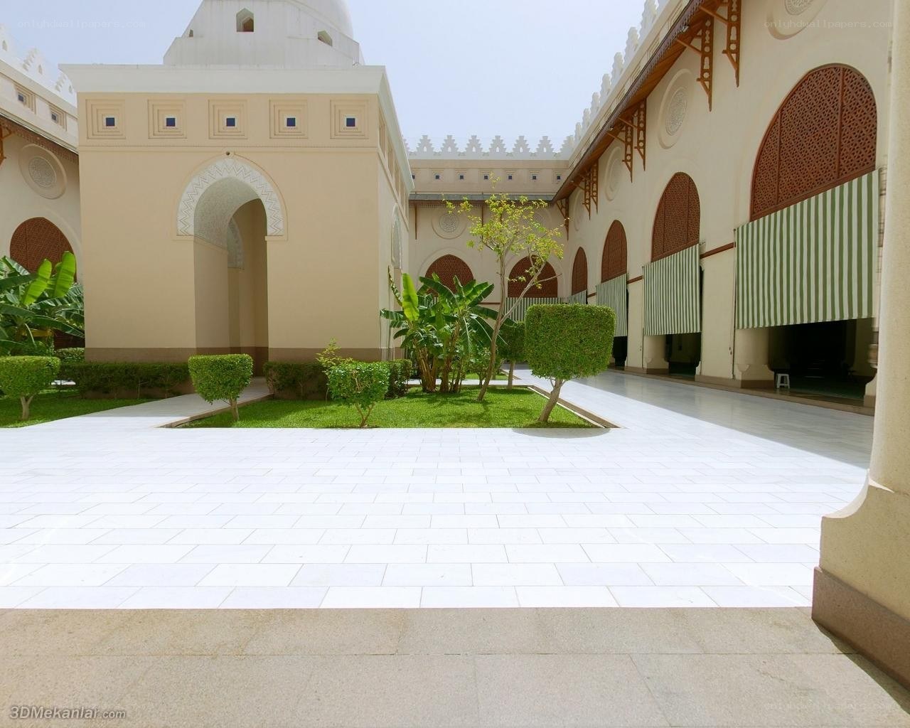 courtyard of a mosque