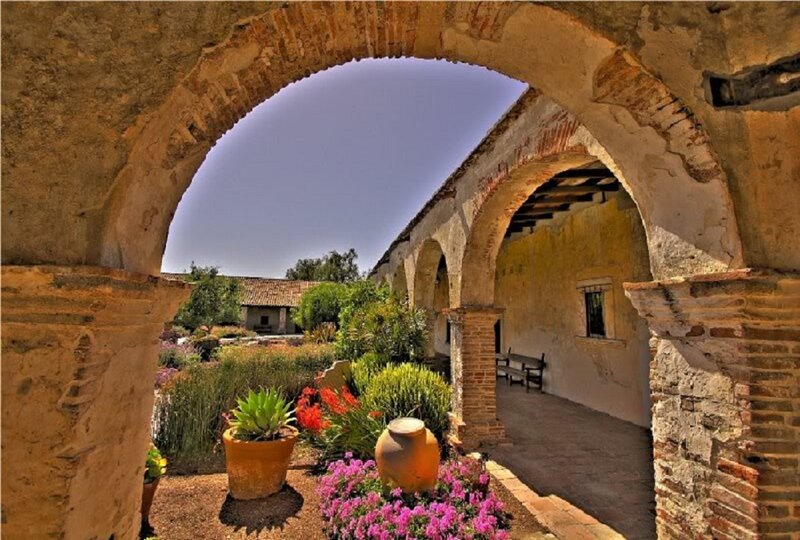Courtyard with Arches — Brown, Serene, Afternoon