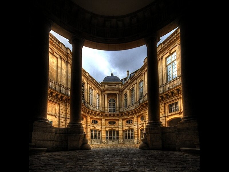 Courtyard with Columns