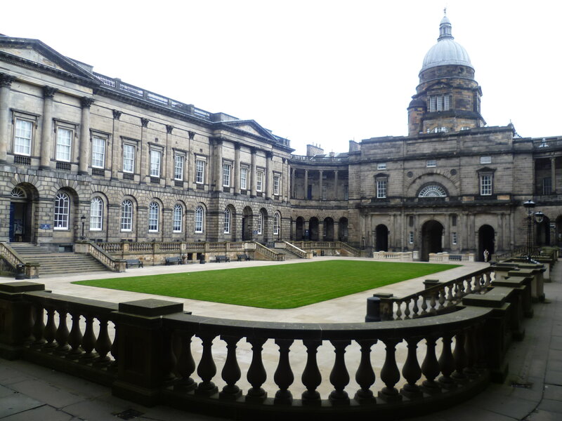 courtyard with dome building