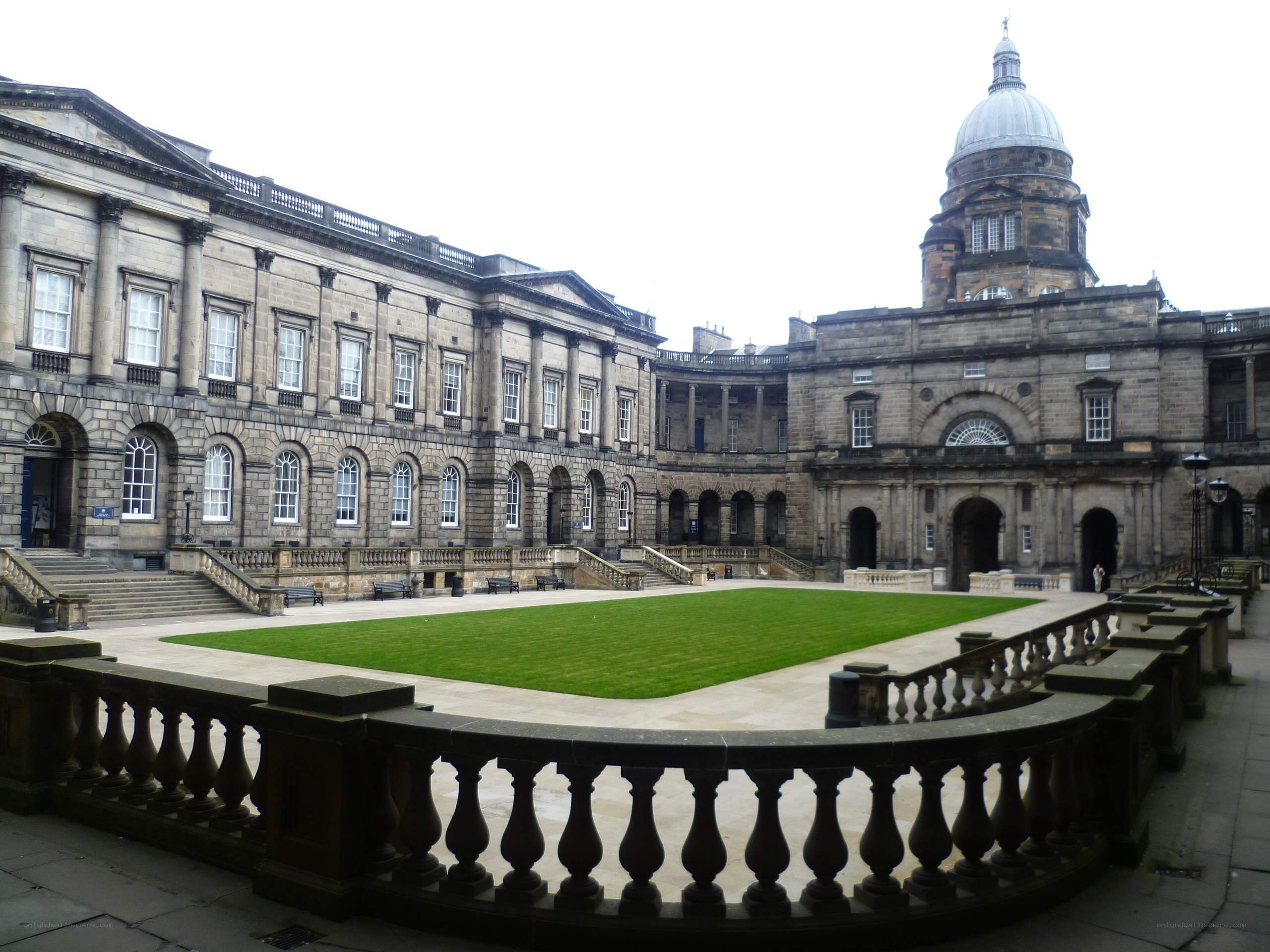 courtyard with dome building