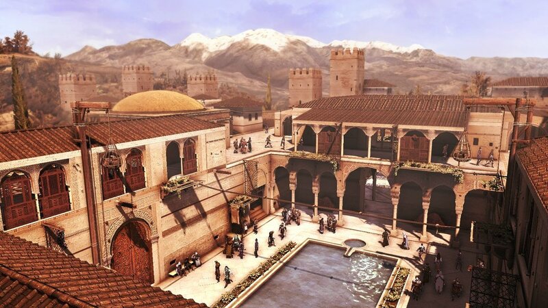 Courtyard with Pool and Buildings