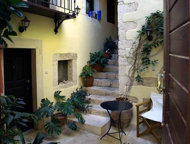 Courtyard with Stone Steps