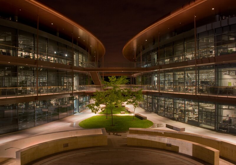 Courtyard with Trees