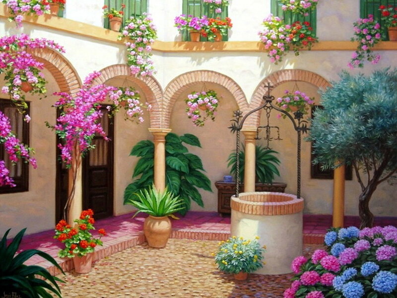 Courtyard with Well