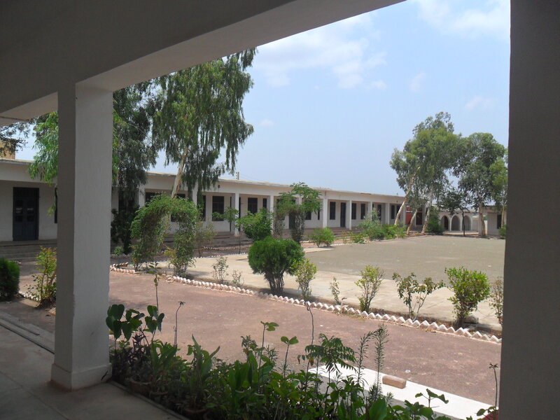 Courtyard with White Building