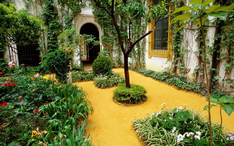 Courtyard with Yellow Sand