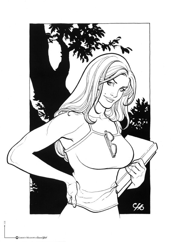 Cover Girl character illustration