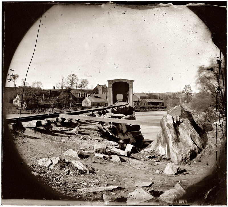 Covered Bridge and River