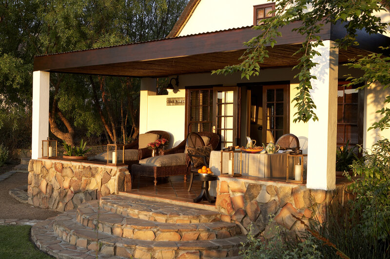 Covered Patio with Furniture