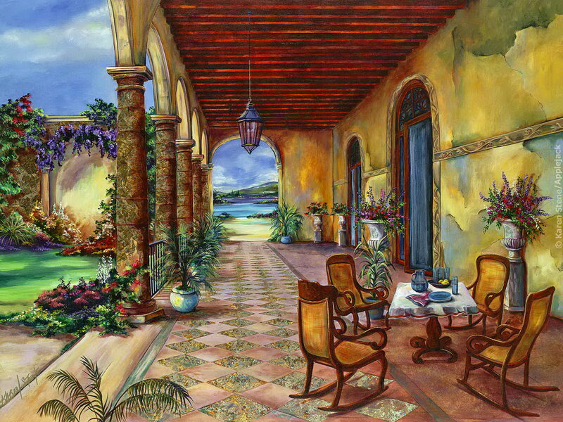 Covered Patio with Garden