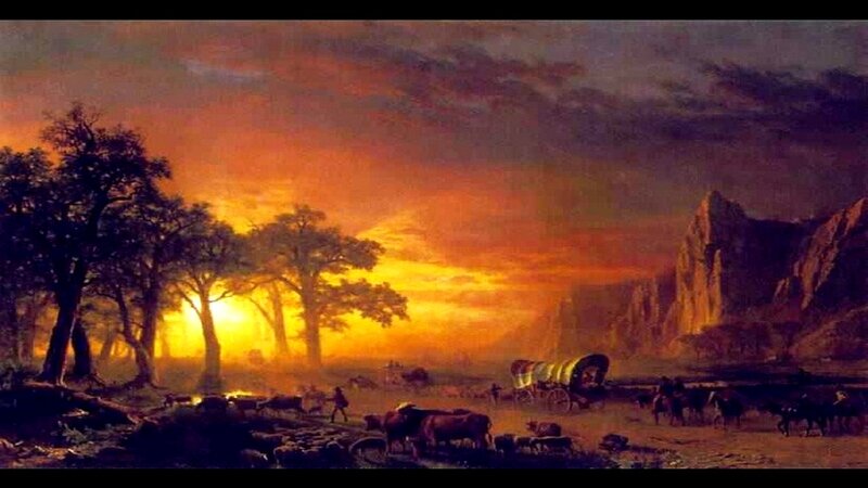 Covered Wagon Train — Orange