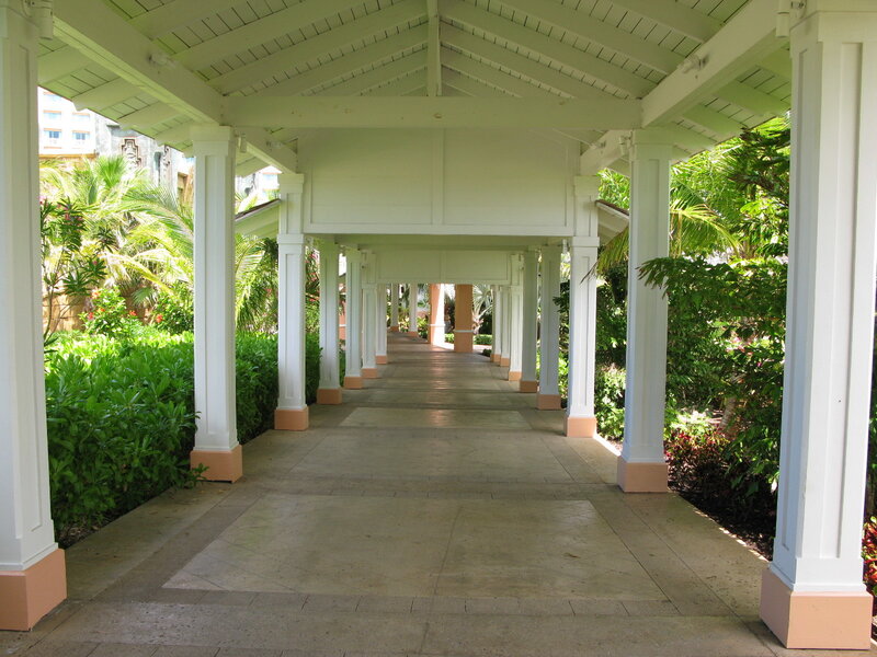 Covered Walkway with Columns