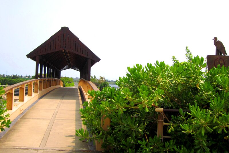 Covered Wooden Bridge — Brown, Serene, Afternoon