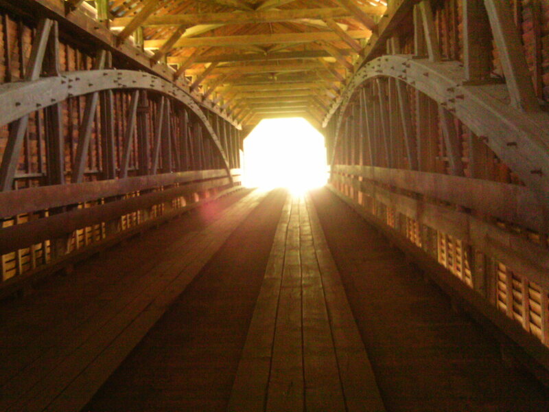 Covered Wooden Bridge — Brown