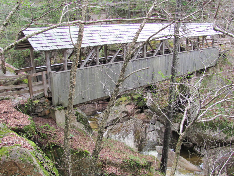 Covered Wooden Bridge — Gray