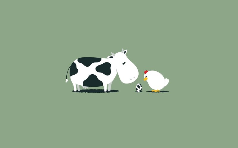 Cow and Chicken — Green