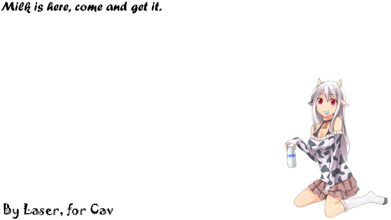 cow girl with milk bottle